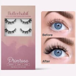 Flutterhabit Luxe Faux Mink Underlash Clusters - Black